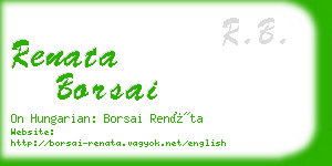 renata borsai business card